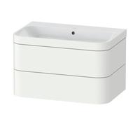 Duravit Duravit Meuble sous-lavabo Happy D.2 Plus 77,5x49 cm, sans trou robinet, blanc mat, 2 tiroirs Quantité:1