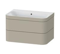 Duravit Duravit Meuble sous-lavabo Happy D.2 Plus 77,5x49cm, sans trou, Tau satiné, 2 tiroirs Quantité:1