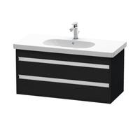 Duravit Meuble sous-lavabo suspendu Ketho KT664801616 - 1000x480x455 mm, 2 tiroirs, chêne noir