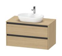 Duravit Duravit Meuble sous-lavabo Ketho.2 100x55cm, E N, Pl m 1 découpe, suspendu Quantité:1