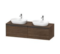 Duravit Ketho.2 bâti-support de lavabo en console, découpe du bassin des deux côtés, 1600x459x550mm, 2 tiroirs, K24889B21210000
