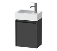 Duravit Duravit Meuble sous-lavabo Ketho.2 36,4x23,8 cm, angle gauche, gris mat, 1 porte, suspendu Quantité:1