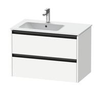 Duravit Duravit Meuble sous-lavabo Ketho.2 81x48x54,9 cm, avec évier à gauche, blanc mat Quantité:1