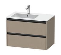 Duravit Duravit Meuble sous-lavabo Ketho.2 81x48x54,9 cm, avec évier gauche, lin Quantité:1