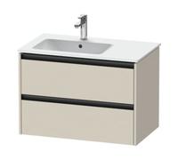 Duravit Duravit Meuble sous-lavabo Ketho.2 81x48x54,9 cm, pour lavabo avec trou robinet, gauche, Tau mat Quantité:1