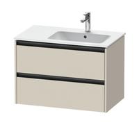 Duravit Ketho.2 bâti-support pour lavabo suspendu, 2 tiroirs, 810x549x480mm, pour ME by Starck position du lavabo à droite 234683, K25268083830000