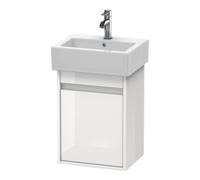 Ketho Duravit vasque KT6630L2222 40x32x55cm, suspendu, porte à gauche, blanc brillant