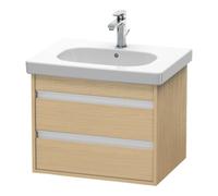 Duravit Duravit Meuble sous-lavabo Ketho 60x45,5 cm, chêne œuf, 2 tiroirs, suspendu Quantité:1