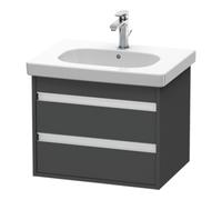 Duravit Duravit Meuble sous-lavabo Ketho 60x45,5 cm, graphite mat, 2 tiroirs, suspendu Quantité:1