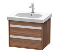 Duravit Duravit Meuble sous lavabo Ketho 60x45,5 cm, noyer naturel, 2 tiroirs, suspendu Quantité:1