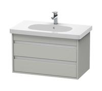 Duravit Duravit Meuble sous-lavabo Ketho 80x45,5 cm, béton gris, 2 tiroirs, suspendu Quantité:1