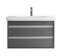 Duravit Duravit Meuble sous-lavabo Ketho 80x45,5 cm, graphite mat, 2 tiroirs, suspendu Quantité:1
