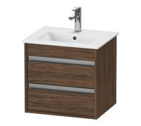 Duravit Duravit Meuble sous lavabo Ketho Compact 50x41,2x48 cm, 2 tiroirs, suspendu, noyer foncé Quantité:1