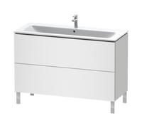 Duravit Duravit Meuble sous lavabo L-Cube 122x48,1 cm, blanc mat, 2 tiroirs, sur pied Quantité:1