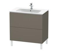 Duravit Duravit Meuble sous-lavabo L-Cube 82x48,1 cm, gris mat, 2 tiroirs, vertical Quantité:1