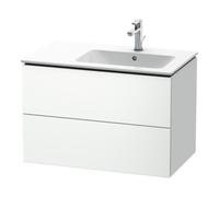Duravit Duravit Meuble sous-lavabo L-Cube 82x48,1x55 cm, 2 tiroirs, évier à droite, blanc mat Quantité:1