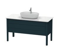 Duravit Duravit Meuble sous-lavabo Luv 133,8x57x74,3 cm, 1 tiroir, 1 porte, gris, bleu mat Quantité:1