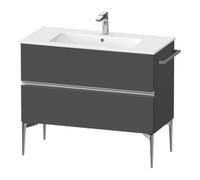 Duravit Sivida bâti-support pour lavabo, 2 tiroirs, poignée profilée chromée, 1010x477x591mm, pour ME by Starck, SV4645010490000