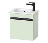 Duravit Sivida sous-lavabo, charnières à droite, poignée encastrée noir diamant mat, 400x287x443mm, pour ME by Starck, SV4642RBDHH0000, Couleur: Vert pâle mat