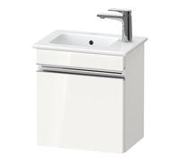 Duravit Sivida bâti-support pour lavabo, charnières à gauche, poignée profilée chromée, 400x287x443mm, pour ME by Starck, SV4642L10220000, Couleur: Blanc brillant