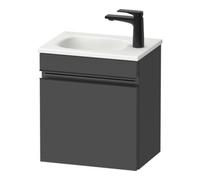 Duravit Sivida bâti-support pour lavabo, charnières à gauche, poignée profilée noir diamant mat, 400x295x440mm, pour Sivida, SV4649LBD490000