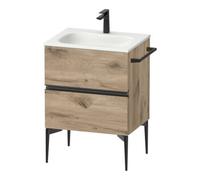 Duravit Duravit Meuble sous-lavabo mural Sivida 61x59,2x47,7 cm, 2 tiroirs, E Marm, gris anthracite Quantité:1