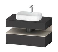 Duravit Duravit Meuble sous-lavabo Qatego 100x55x60 cm, tiroir avec poignée, placage, niche Quantité:1