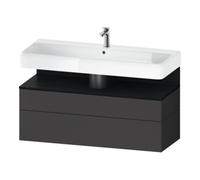 Duravit Duravit Meuble sous-lavabo Qatego 119x47x59 cm, E blanc/gris m, 1 porte, avec B Quantité:1