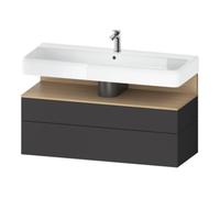 Duravit Duravit Meuble sous-lavabo Qatego 119x47x59 cm, E na/gris m, 1 tiroir, m B Quantité:1