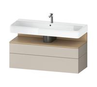 Duravit Duravit Meuble sous lavabo Qatego 119x47x59 cm, E na/tau m, 1 porte, m B Quantité:1