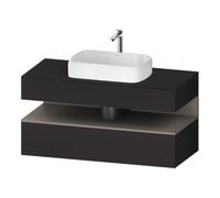 Duravit Duravit Meuble sous lavabo Qatego 120x55x60 cm, blanc mat, avec prise, niche Quantité:1