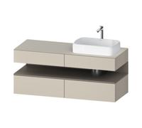 Duravit Duravit Meuble sous-lavabo Qatego 140x55x60 cm, avec porte et tiroir, blanc brillant, B Quantité:1