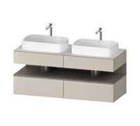 Duravit Duravit Meuble sous-lavabo Qatego 140x55x60 cm, avec porte et tiroir, placage, évier double face Quantité:1