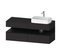 Duravit Duravit Meuble sous-lavabo Qatego 140x55x60 cm, chêne clair/gris, PL, évier à droite Quantité:1