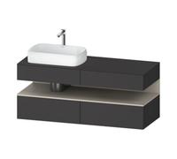 Duravit Duravit Meuble sous-lavabo Qatego 140x55x60 cm, T avec porte miroir, placage, évier gauche Quantité:1