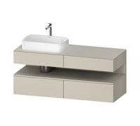 Duravit Duravit Meuble sous lavabo Qatego 140x55x60 cm, T m, consoles, cuvette gauche Quantité:1