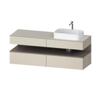 Duravit Duravit Meuble sous lavabo Qatego 160x55x60 cm, blanc brillant, porte battante, tiroir Quantité:1