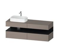 Duravit Duravit Meuble sous-lavabo Qatego 160x55x60 cm, blanc mat/Bas m, Pl, évier gauche Quantité:1