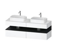 Duravit Duravit Meuble sous-lavabo Qatego 160x55x60 cm, chêne clair/blanc mat, Pl, évier double face Quantité:1