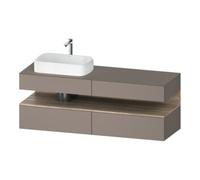 Duravit Duravit Meuble sous lavabo Qatego 160x55x60 cm, E Ma/Ba m, Pl, évier à gauche Quantité:1