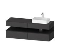 Duravit Duravit Meuble sous-lavabo Qatego 160x55x60 cm, gris m/Gr m, Pl, évier à droite Quantité:1