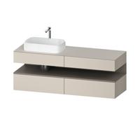 Duravit Duravit Meuble sous-lavabo Qatego 160x55x60cm, sans tiroir, blanc laqué, brillant Quantité:1