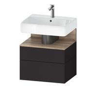 Duravit Duravit Meuble sous-lavabo Qatego 59x47x59 cm, E Ma/Gris m, 1 tiroir, avec B Quantité:1