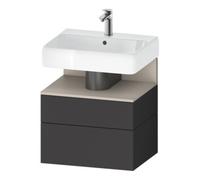 Duravit Duravit Meuble sous lavabo Qatego 59x47x59 cm, T avec trou robinet, 1 porte, avec niche Quantité:1