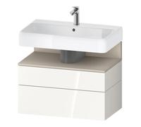 Duravit Duravit Meuble sous-lavabo Qatego 79x47x59 cm, blanc mat, 1 tiroir, avec niche Quantité:1