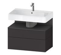 Duravit Duravit Meuble sous lavabo Qatego 79x47x59 cm, gris m/Gr m, 1 porte, avec plan Quantité:1