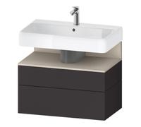 Duravit Duravit Meuble sous-lavabo Qatego 79x47x59 cm, porte avec poignée, 1 tiroir, avec niche Quantité:1
