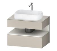 Duravit Duravit Meuble sous-lavabo Qatego 80x55x60 cm, blanc mat/ta mat, placard d'angle Quantité:1