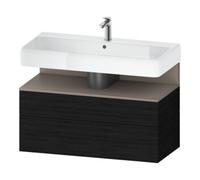 Duravit Duravit Meuble sous-lavabo Qatego 99x47x59 cm, blanc mat/éclat, 1 tiroir, avec niches Quantité:1