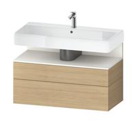 Duravit Duravit Meuble sous-lavabo Qatego 99x47x59 cm, blanc mat/Élément Niche, 1 porte, avec niches Quantité:1